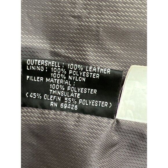 Wilsons Leather Experts Men Black Leather Jacket Size XL - Picture 12 of 14